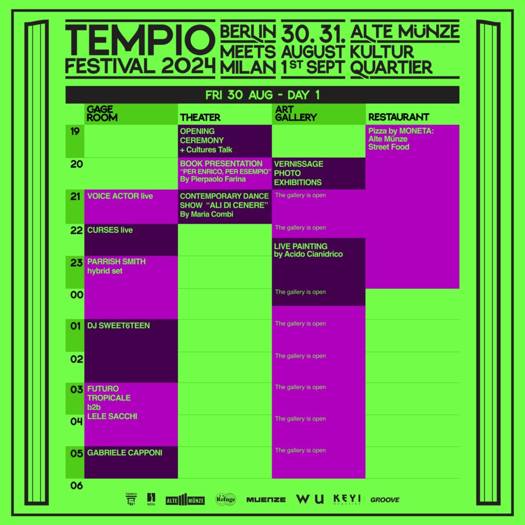 Programma Tempio Festival 2024 30 agosto