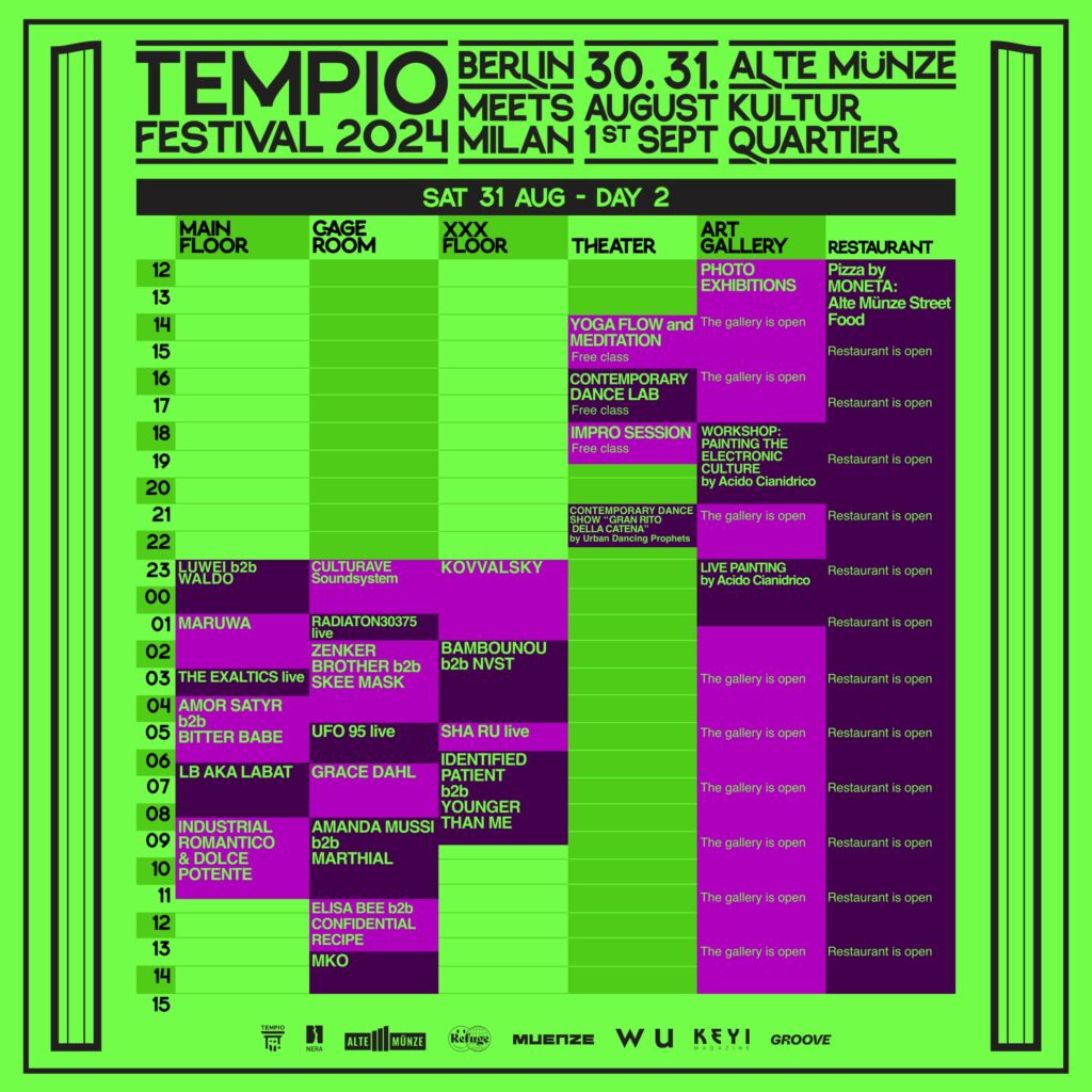 Programma Tempio Festival 2024 31 agosto